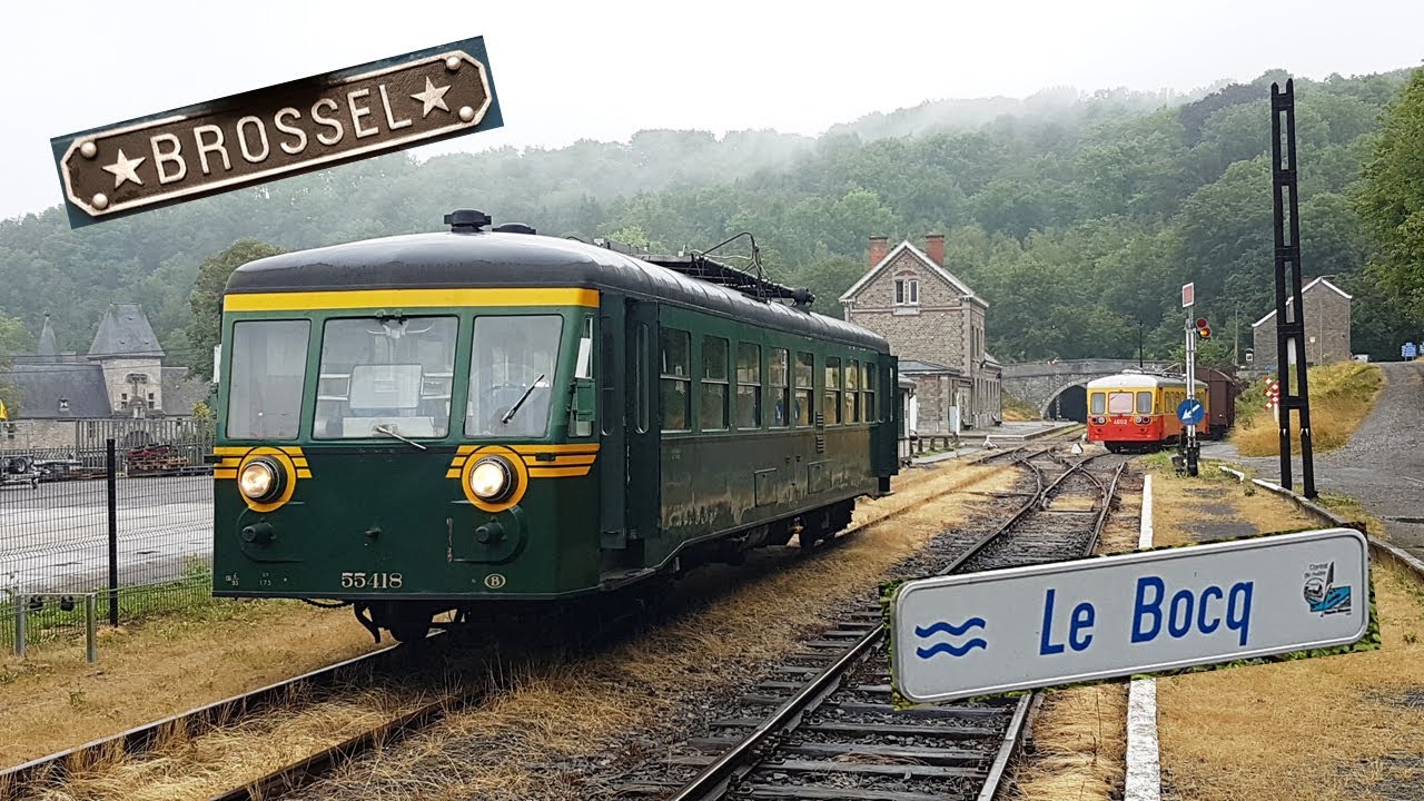 Brossel railcar 554.18 on the Bocq railway