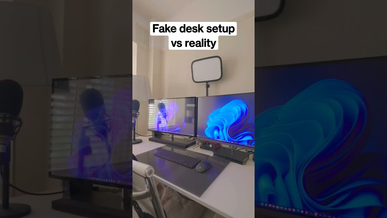 What does a real desk setup look like?