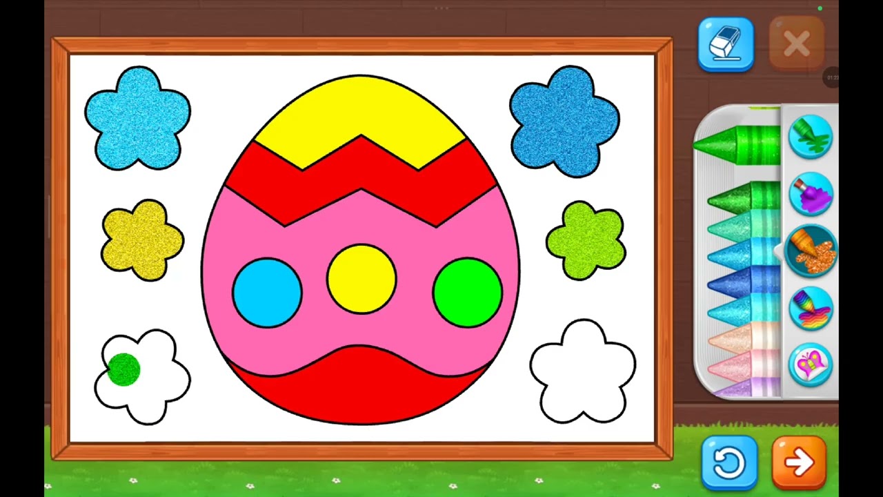 “Coloring an Easter Egg 🥚🌈 | Learn Colors for Kids | Tiny Color Tales”