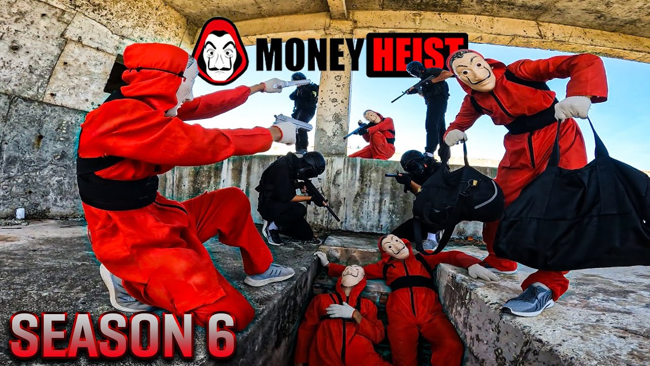 MONEY HEIST SEASON 6 vs POLICE ( BELLA CIAO REMIX ) live action part 2