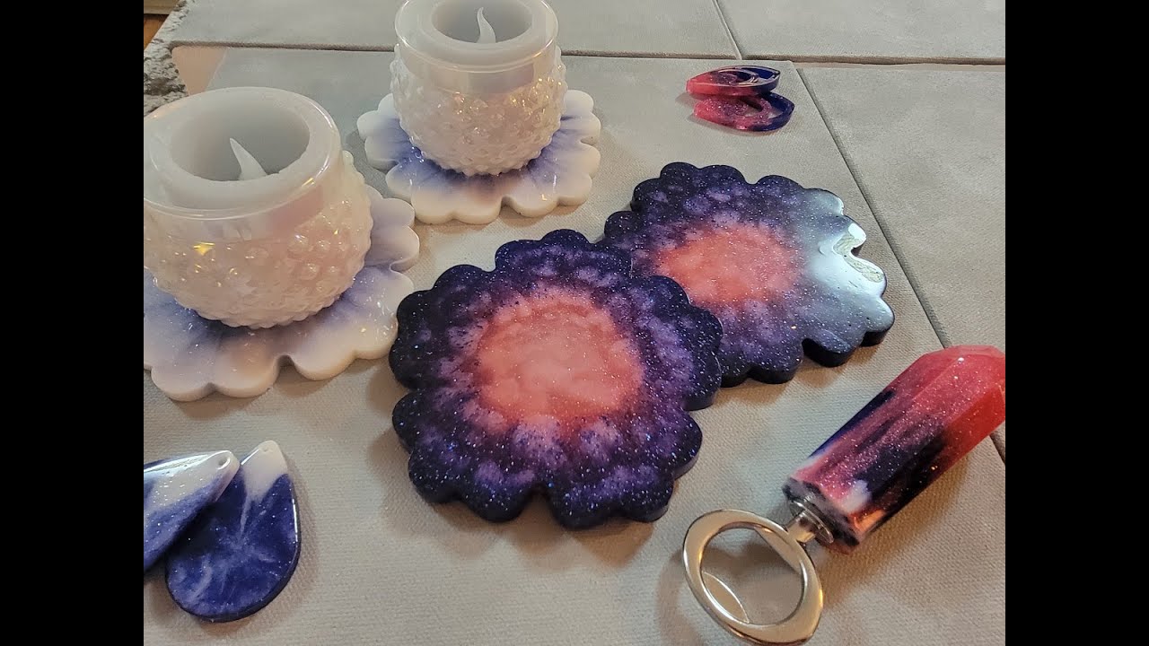 (834) Experimenting and Playing w/ Resin & ColourArte RezinArte Pigments, Mermaid Trash Mica 061622