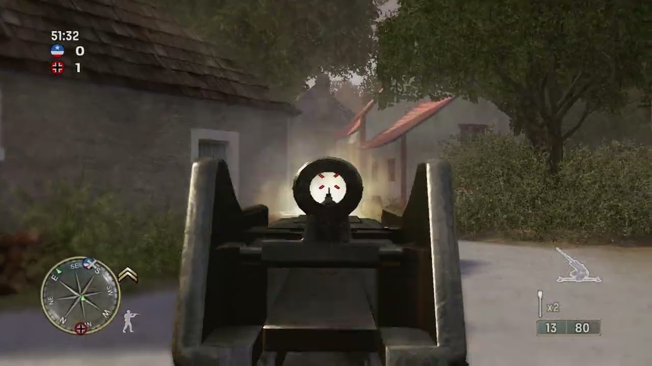 Call of Duty 3 Multiplayer Gameplay - CTF on Les Ormes