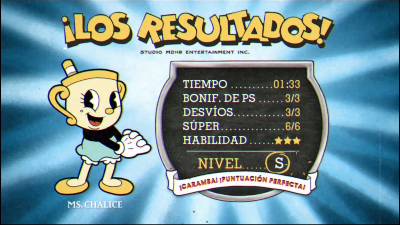 Cuphead Ms. Chalice All Bosses (S Rank+No Damage)