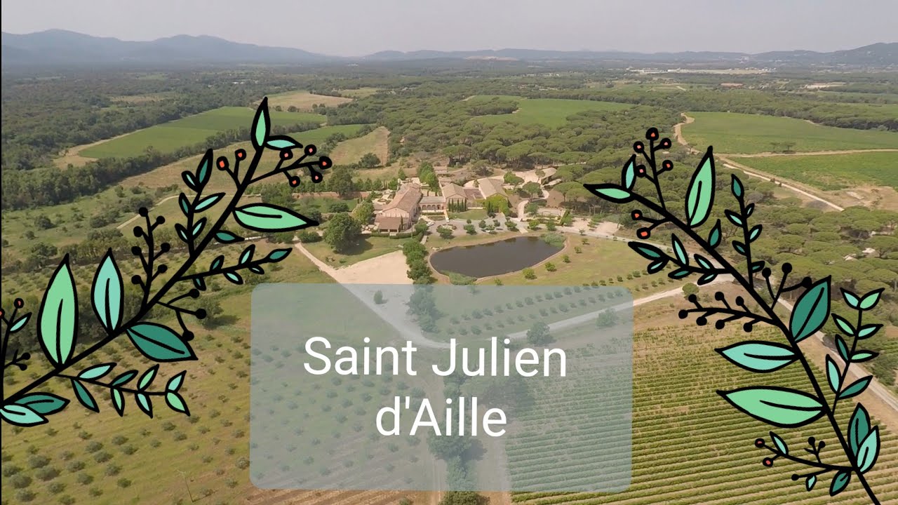 Chateau Saint Julien d'Aille Drone view