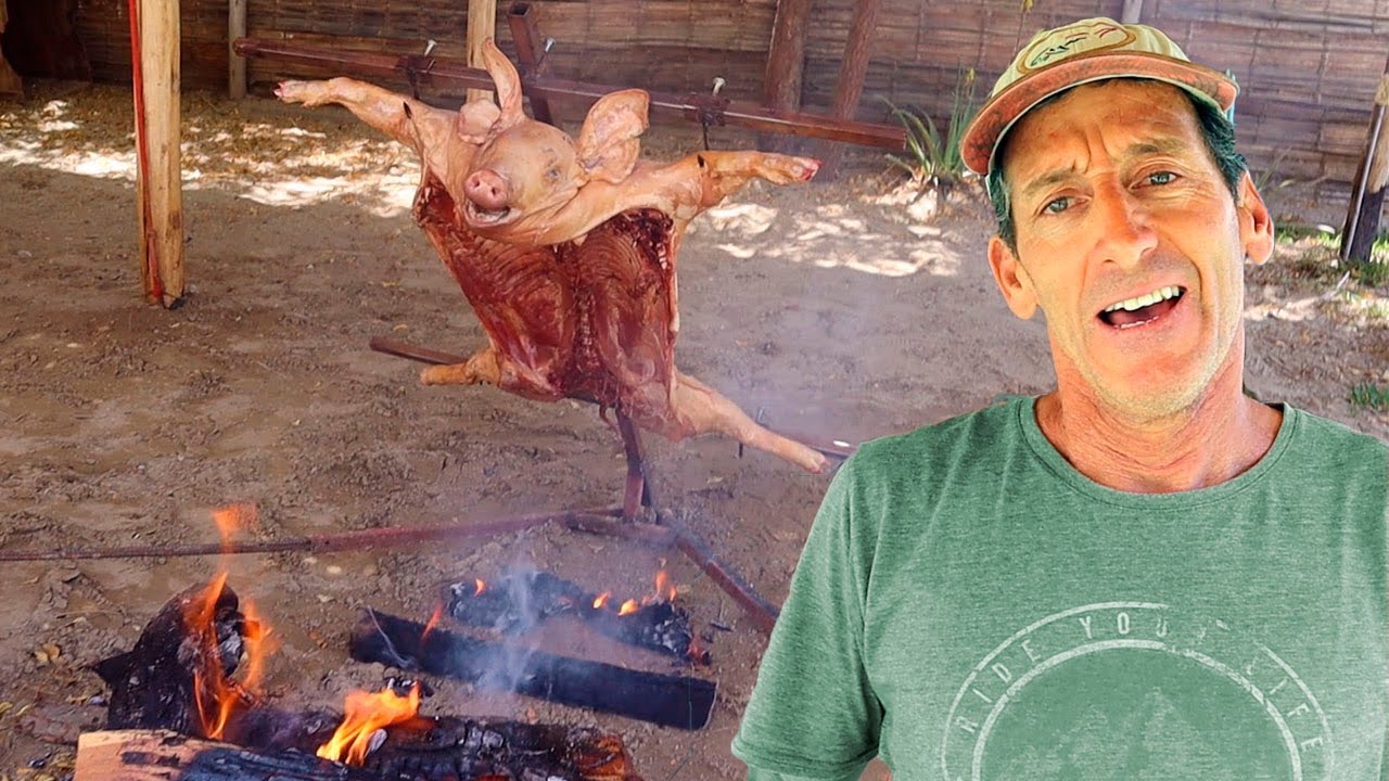Preparando CERDO al PALO
