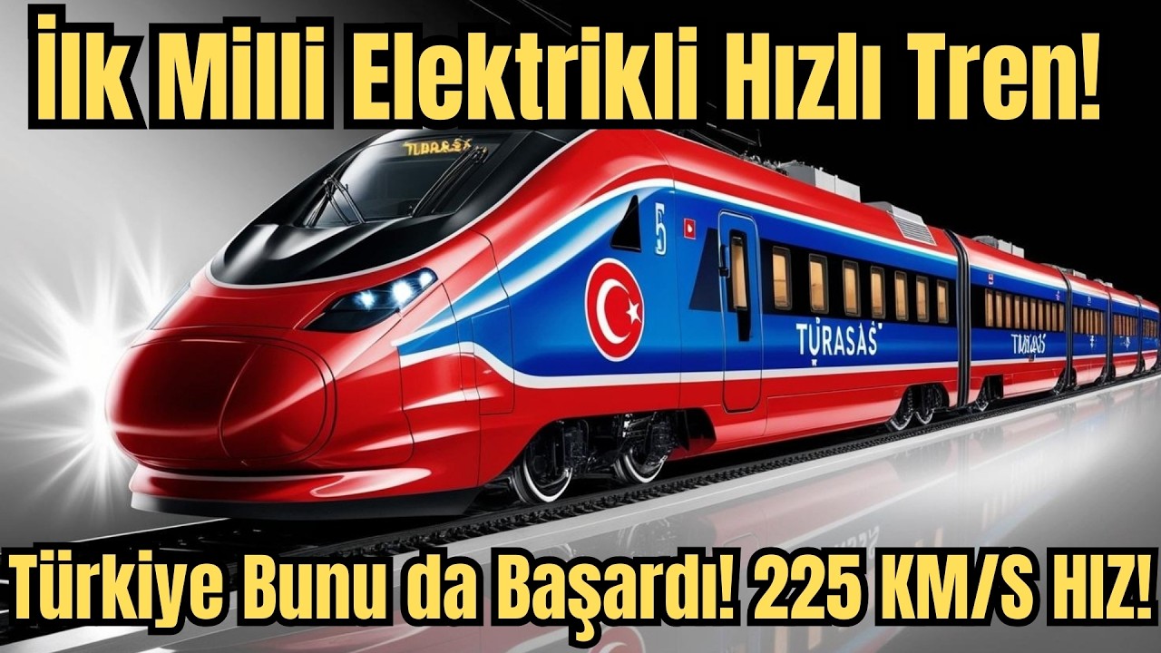 Türkiye’nin İlk Yerli ve Millî Elektrikli Hızlı Treni! 225 KM/S Hız Son Teknoloji! #togg #byd #tesla