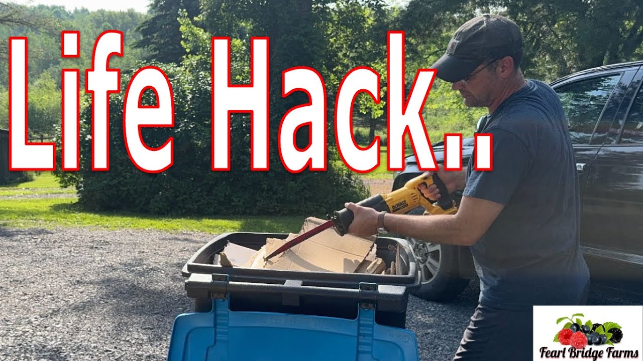 Dewalt 20v Sawzall Trick for Garbage Day (reciprocating saw)