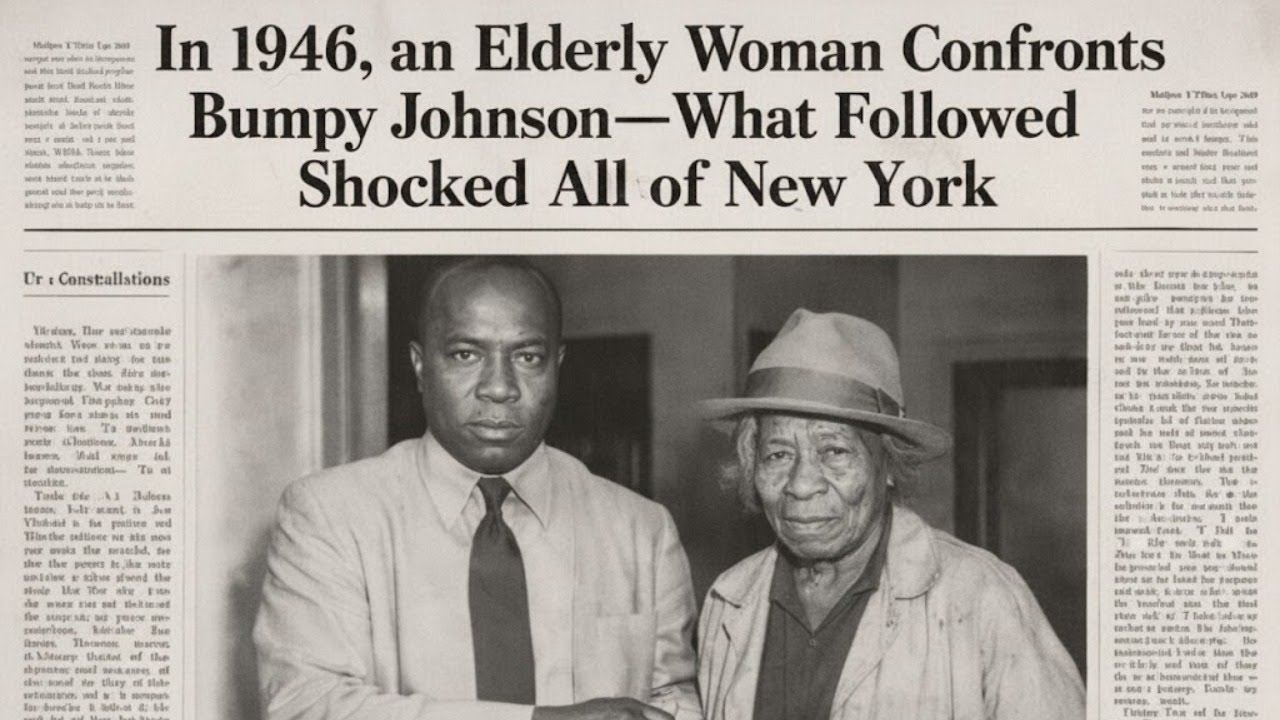 In 1946, an Elderly Woman Confronts Bumpy Johnson—What Followed Shocked All of New York