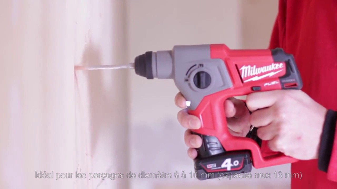 Perforateur SDS+ 12 V  Milwaukee,  le plus performant pour pe&ccedil;age b&eacute;ton