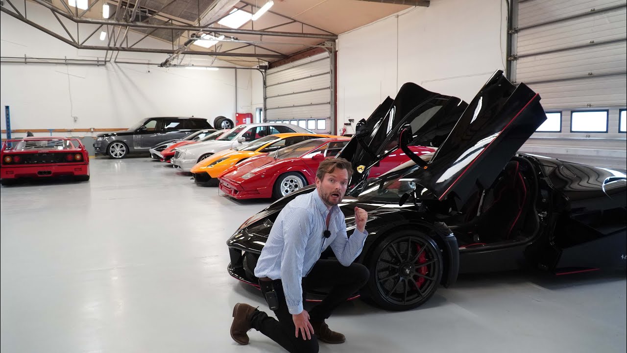 UKENDT DANSK MILLIARDÆR VISER OS SIN PRIVATE +100 MILLIONER KRONERS BILSAMLING -  LAFERRARI!
