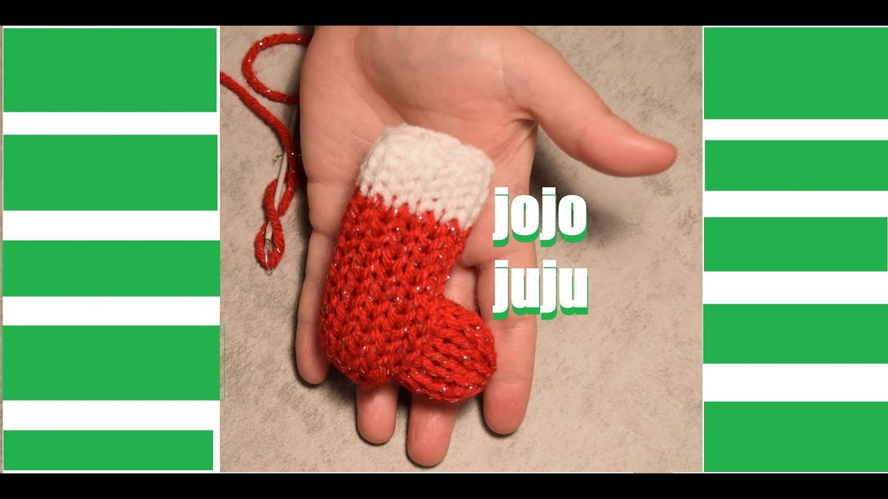 CHRISTMAS STOCKING decoration | KNITTING MACHINE