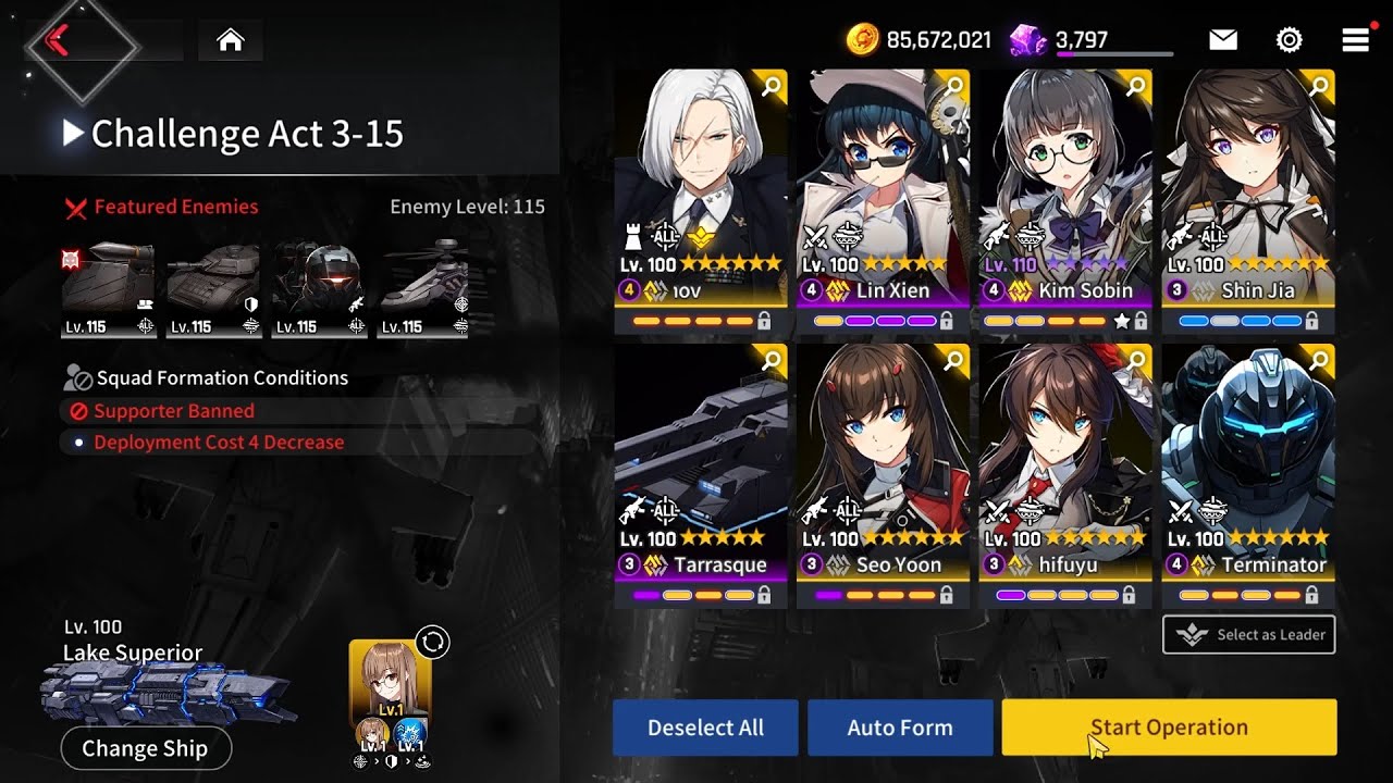 【COUNTER:SIDE】 Lake Maria Team - Challenge Act 3-15
