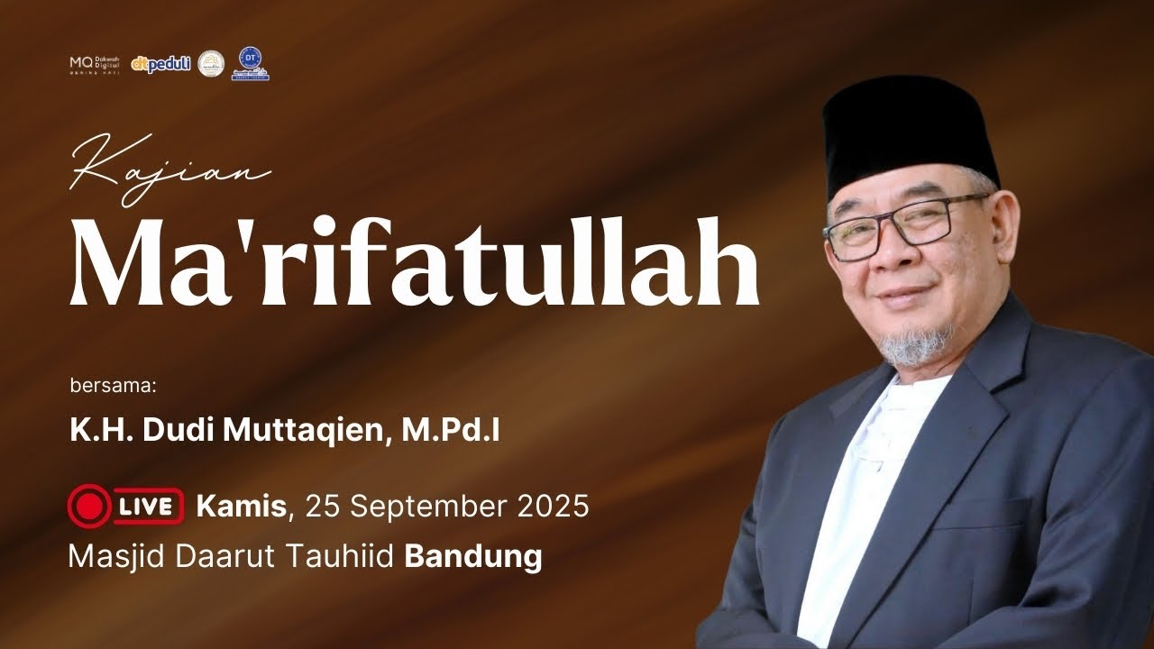 🛑 LIVE Kajian Marifatullah dari Masjid Daarut Tauhiid Bandung 25/09/2025