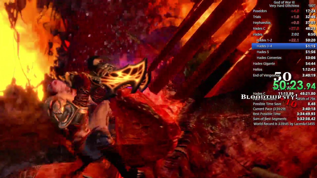 God of War 3 Very Hard Glitchless (PS4)