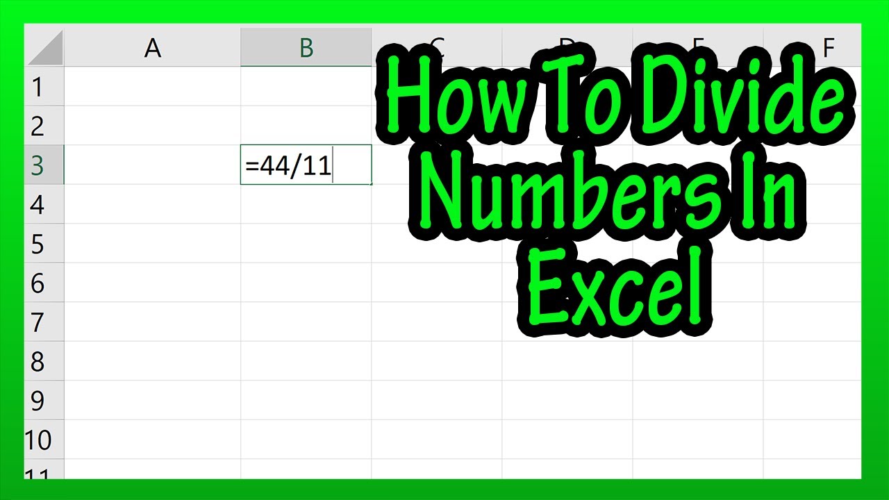 Деление в Excel: как делить значения или числа в таблице Excel