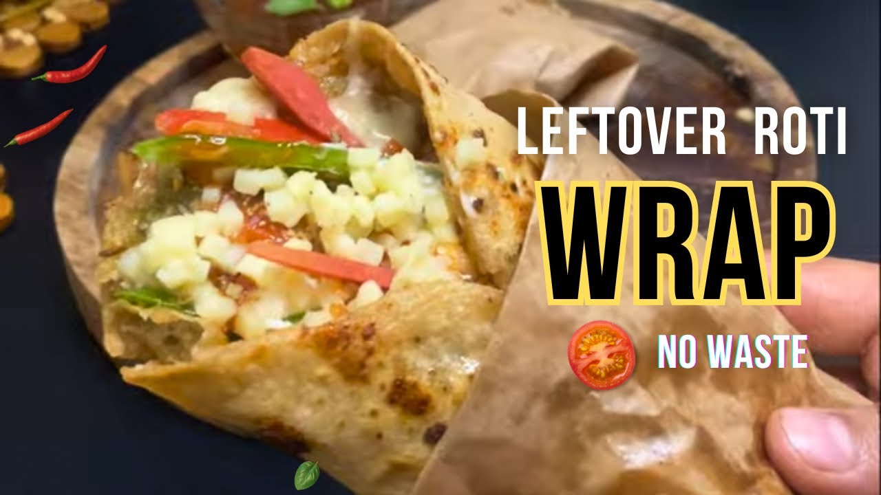 Leftover Roti Aloo Wrap Recipe | No Waste Healthy Breakfast & Lunch Idea🌯🔥