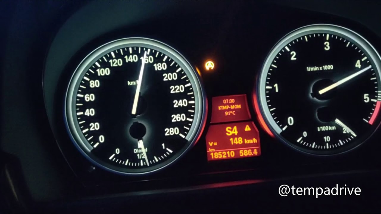 BMW e90 335d 500 HP Acceleration 0-200 km/h