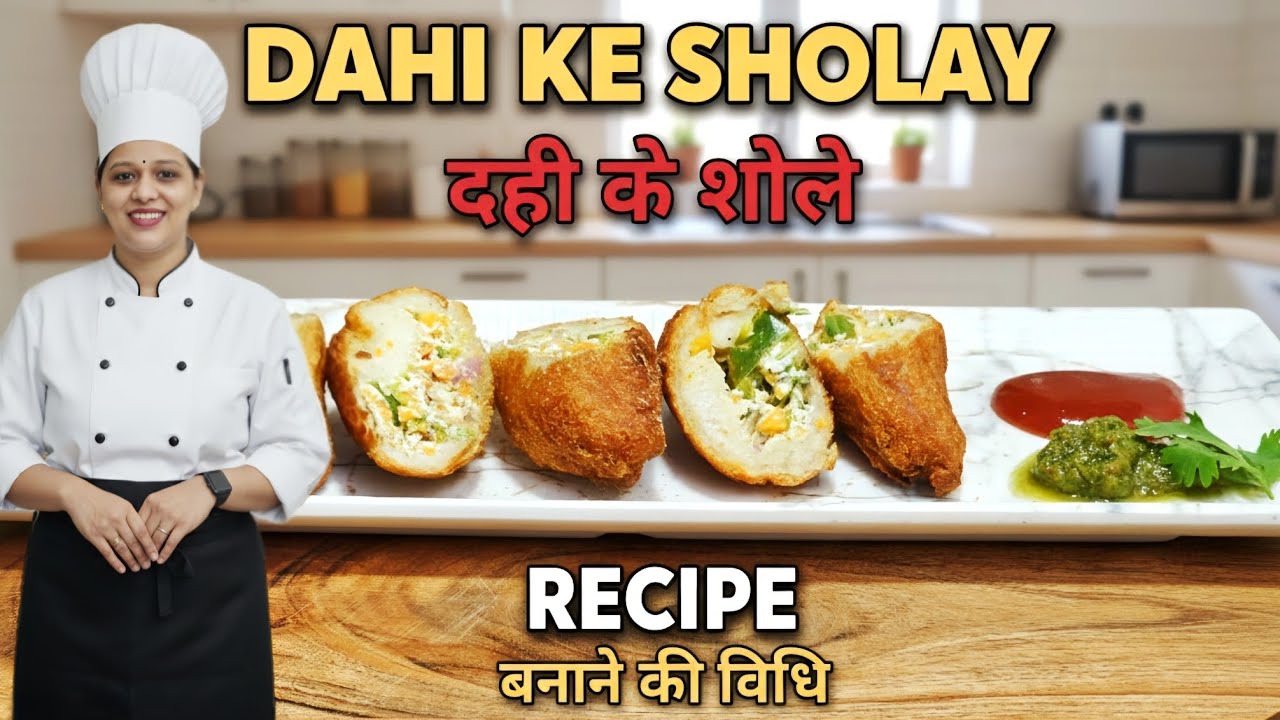 Crispy Dahi ke Sholey | पार्टी स्नैक रेसिपी | Bread Snack Recipe in Hindi