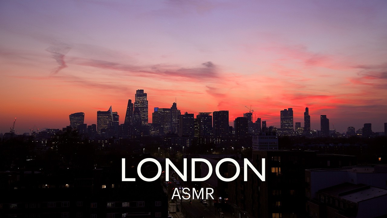 London Sunset ASMR 🌆 City Sounds to Relax & Sleep | No talking, no music - just real city sounds.