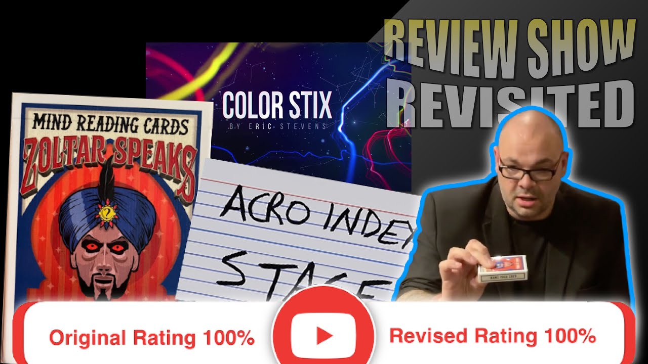 Zoltar Speaks, Color Stix & Acro Index Stage Size | Review Show Revisited Episode #4