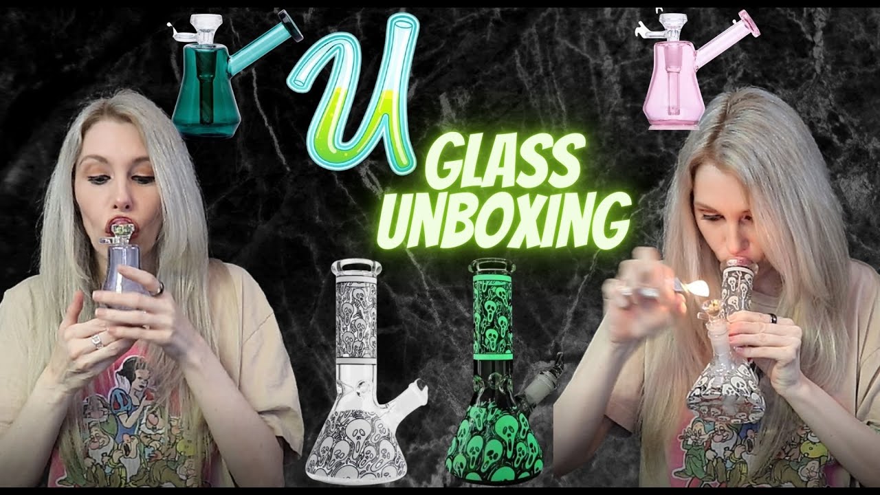 Glow in the Dark Bong Unboxing | Uee glass | Hazy Hula Reviews