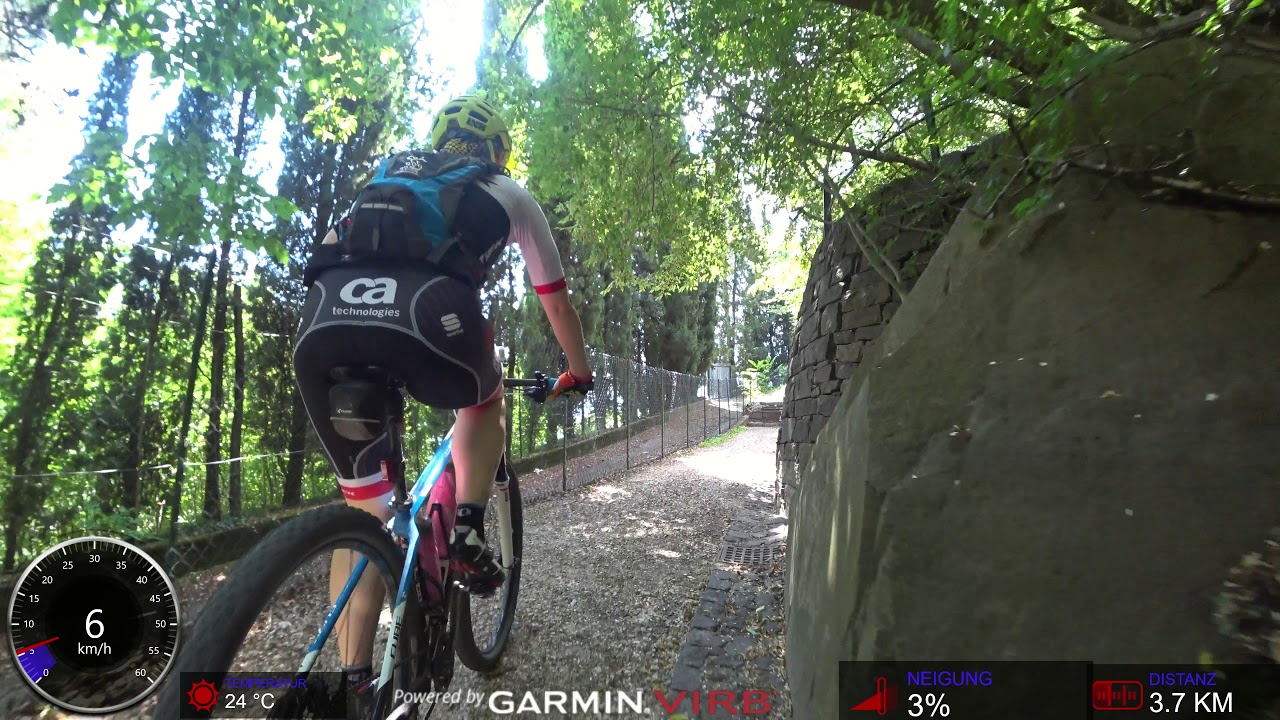30 Minute Cycling serpentine Training Bozen South Tyrol Italy Ultra HD 4K Garmin Video