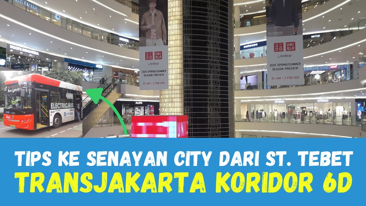Rute Terefisien & Terpraktis ke Senayan City dari Stasiun Tebet || TransJakarta Koridor 6D