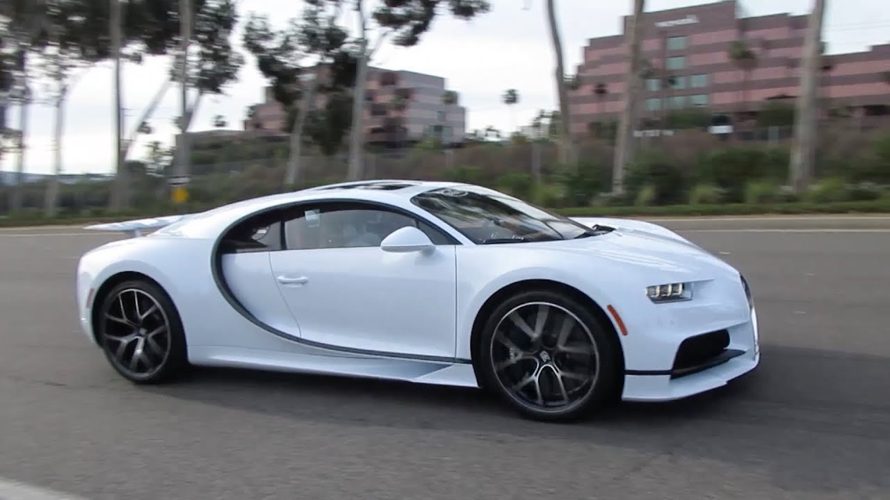 $3.3 Million Quartz White Bugatti Chiron Sport (w/ startup)