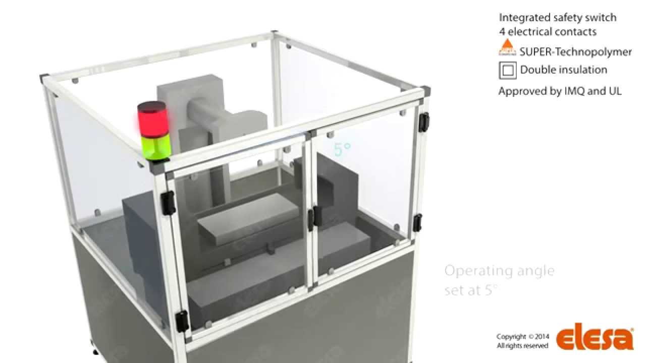CFSW Hinges with built-in safety multiple switch: operating features
