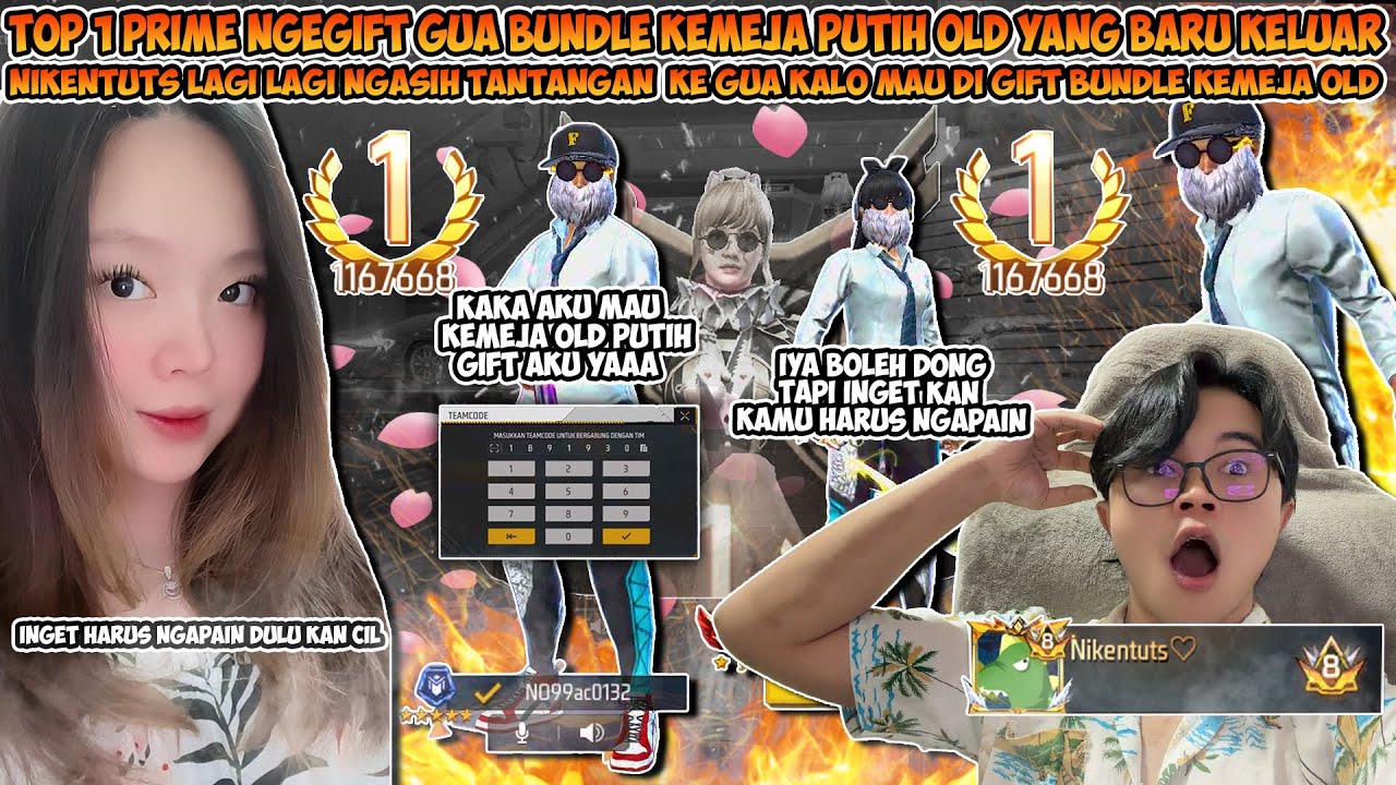 GUA DI GIFT BUNDLE KEMEJA OLD SAMA TOP 1 PRIME TAPI DIANYA LAGI LAGI NGASIH GUA TANTANGAN YANG GILA