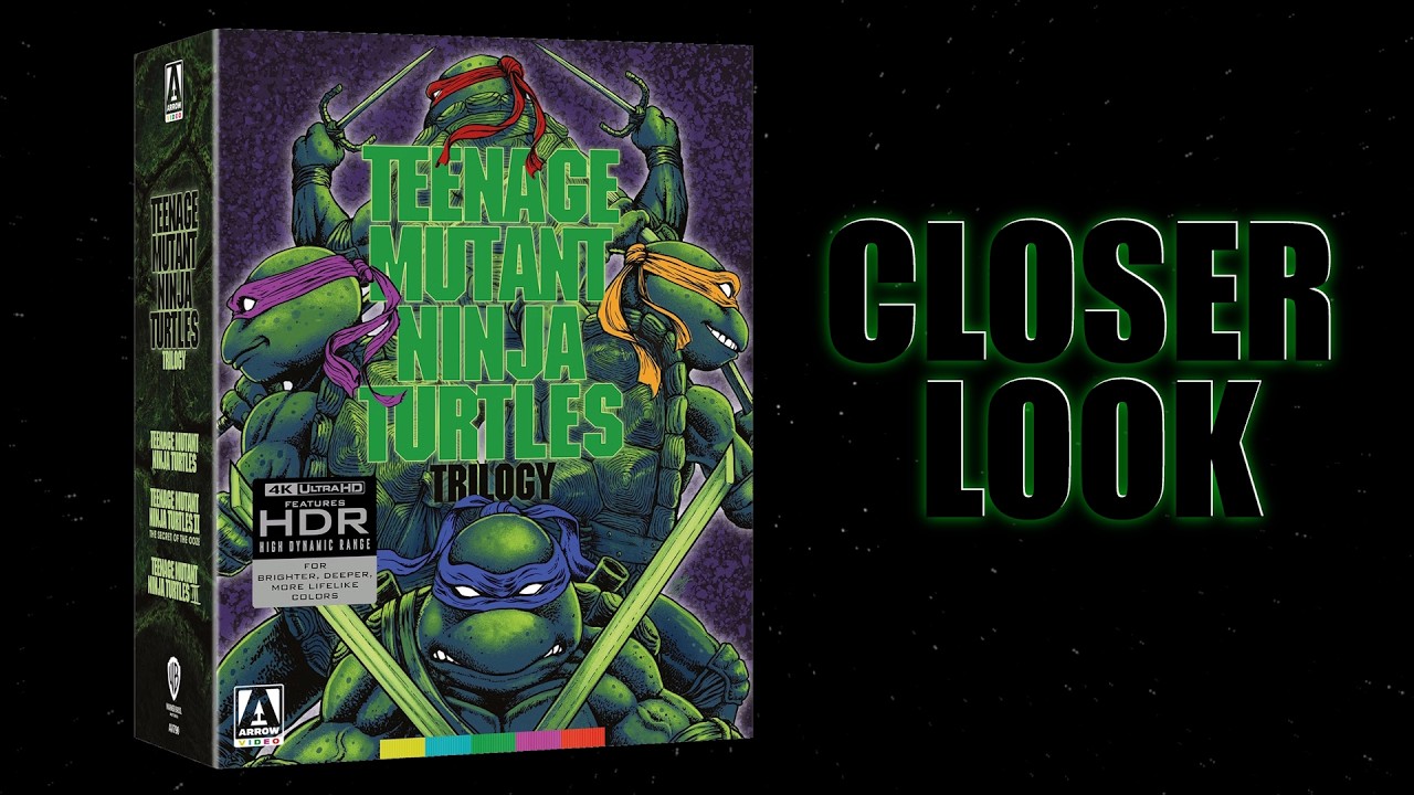Teenage Mutant Ninja Turtles Trilogy 4K Arrow Video Limited Edition Boxed Set Closer Look