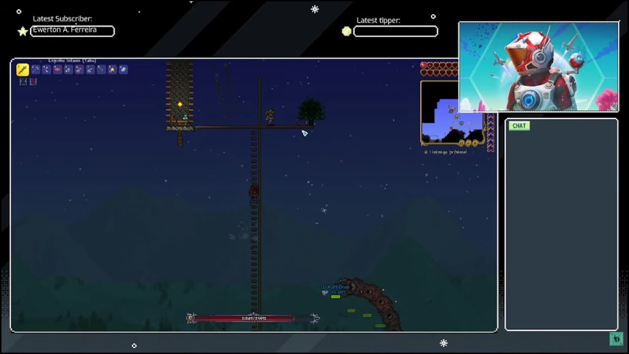 Derrotamos o devorador de mundos - Terraria