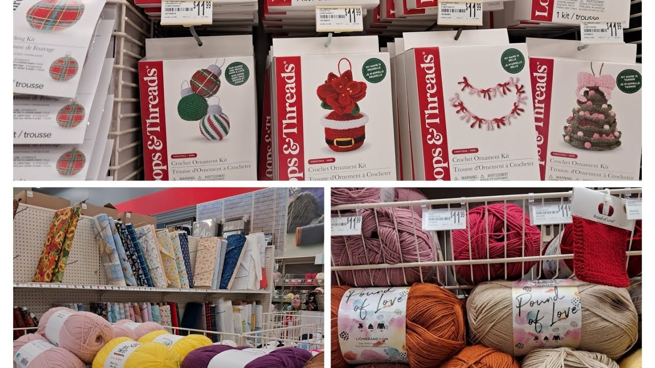 Michael's , Wow! New yarns , Big Twist , Crochet Ornament kits, Halloween Clearance 🎃, and more!!
