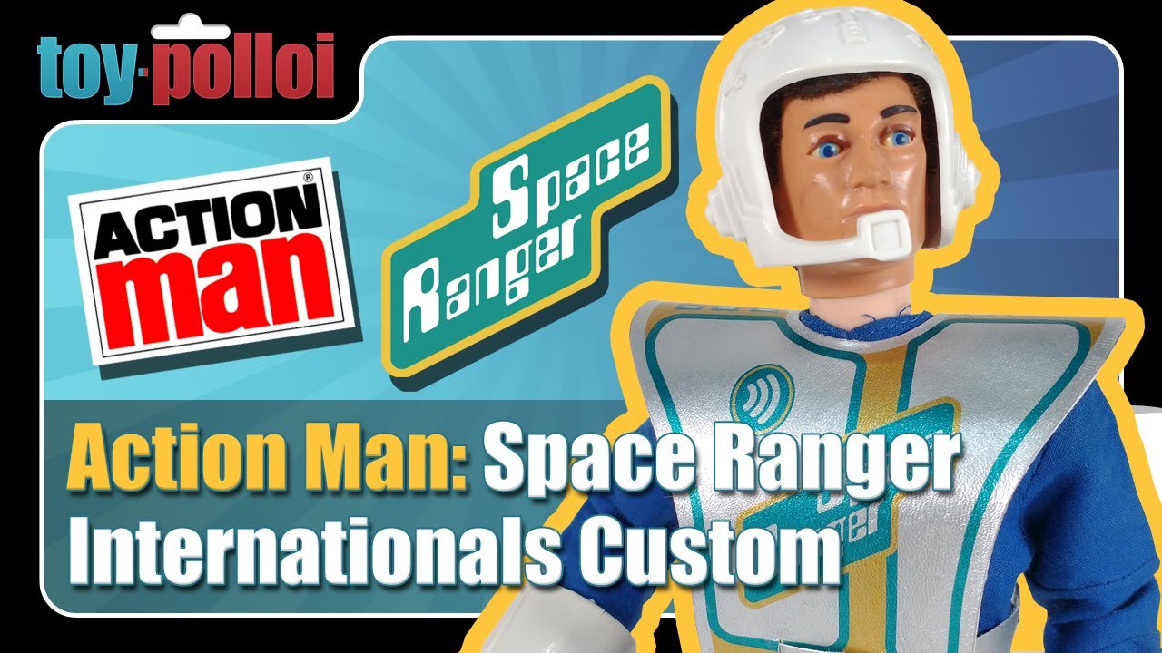 Винтажный экшн-мен Space Ranger Internationals Custom — Игрушка Поллои
