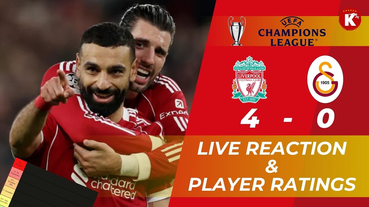 REDS BATTER GALA | LIVERPOOL 4-0 GALATASARAY | LIVE REACTION & PLAYER RATINGS