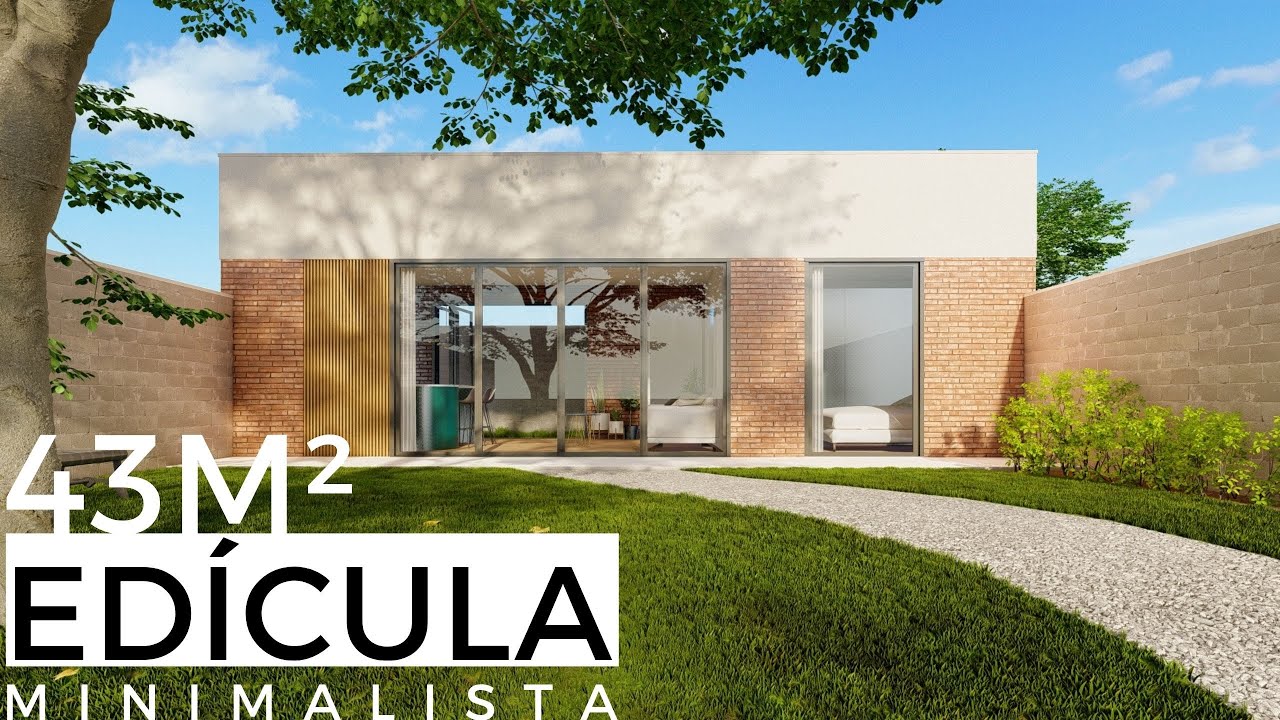 EDÍCULA RÚSTICA DE 43M² MINIMALISTA