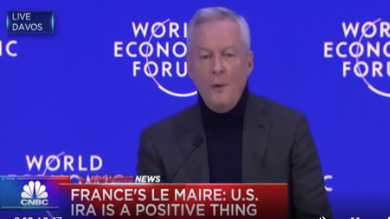 France's finance minister: Europe needs to invest in its own green technology
