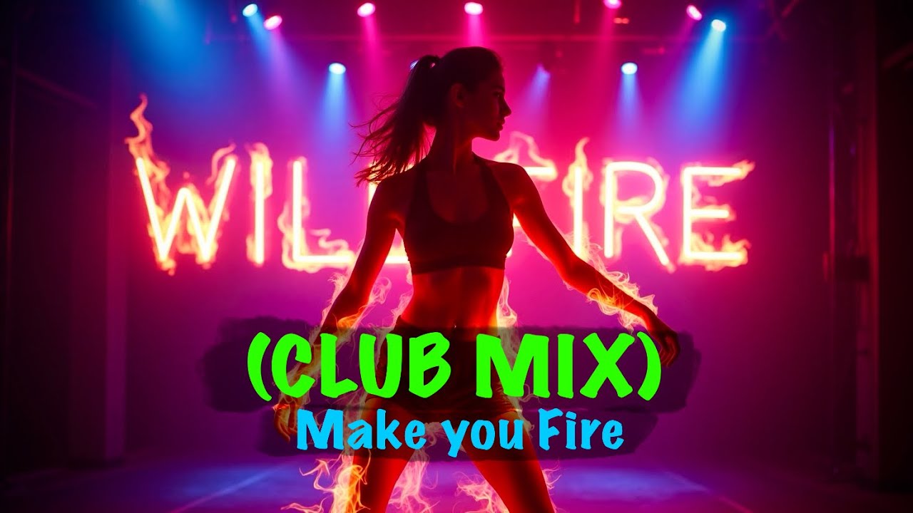 Wildfire | Electro high energy Dance Club mix | deep beat Official partymix Lyric Video 2025