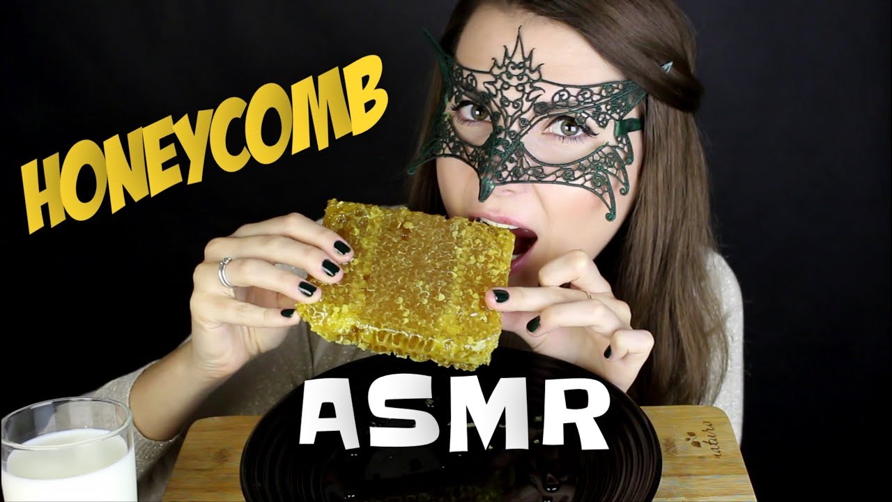 АСМР Мёд в сотах *ЗВУКИ ЕДЫ*/ASMR Mukbang HONEYCOMB *STICKY EATING SOUNDS*