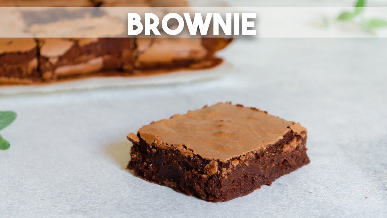 Brownie, hace esta receta super húmedo y con capa crocante