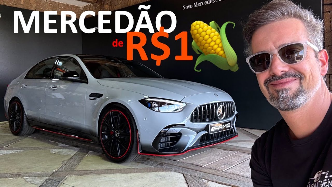 QUATRO maior que OITO? Nova Mercedes-AMG C63 híbrida anda MUITO e chama BMW M3 pra briga