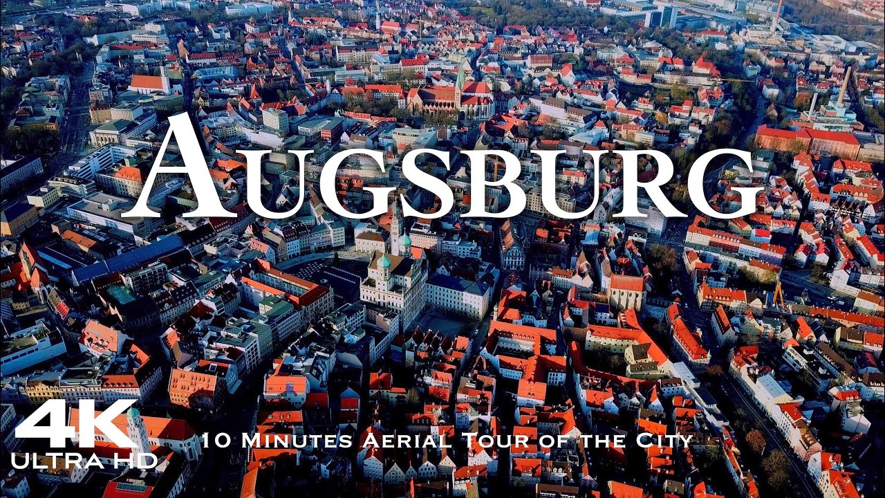 AUGSBURG 🇩🇪 Drone Aerial 4K Drohne | Bavaria Bayern Germany Deutschland