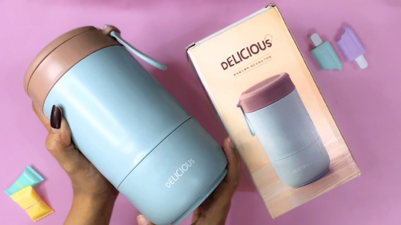 Vacuum Lunch Pot 😍 || Vacuum Insulated Stainless Steel Lunch pot || Leakproof Trendy Tiffin Box 🩵
