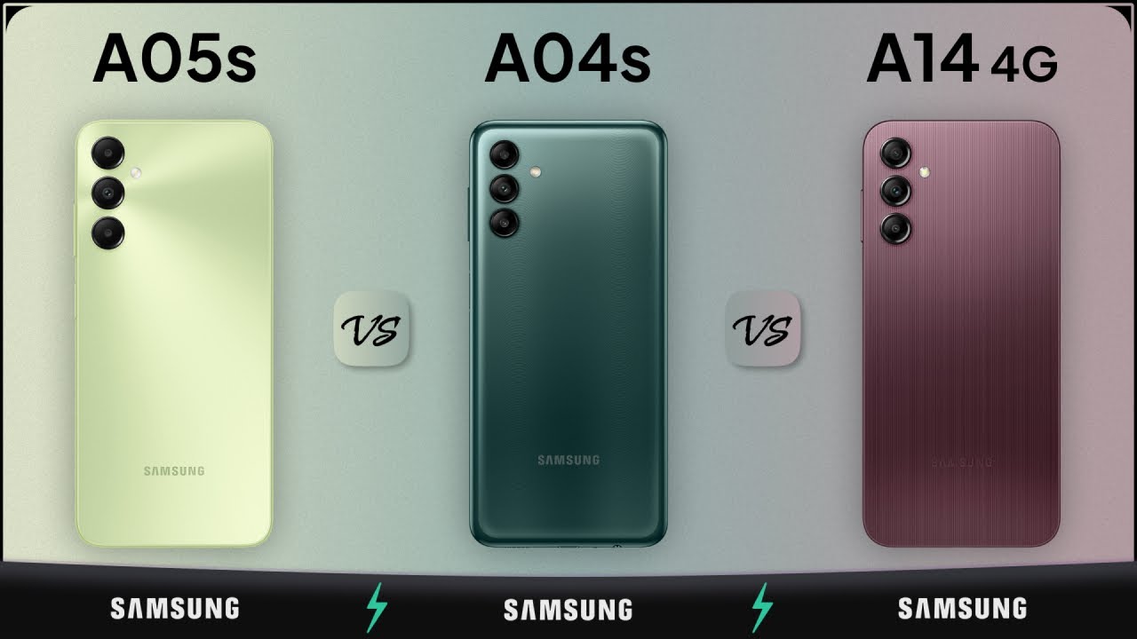 Galaxy A05s vs Galaxy A04s vs Galaxy A14 4G | Mobile Nerd