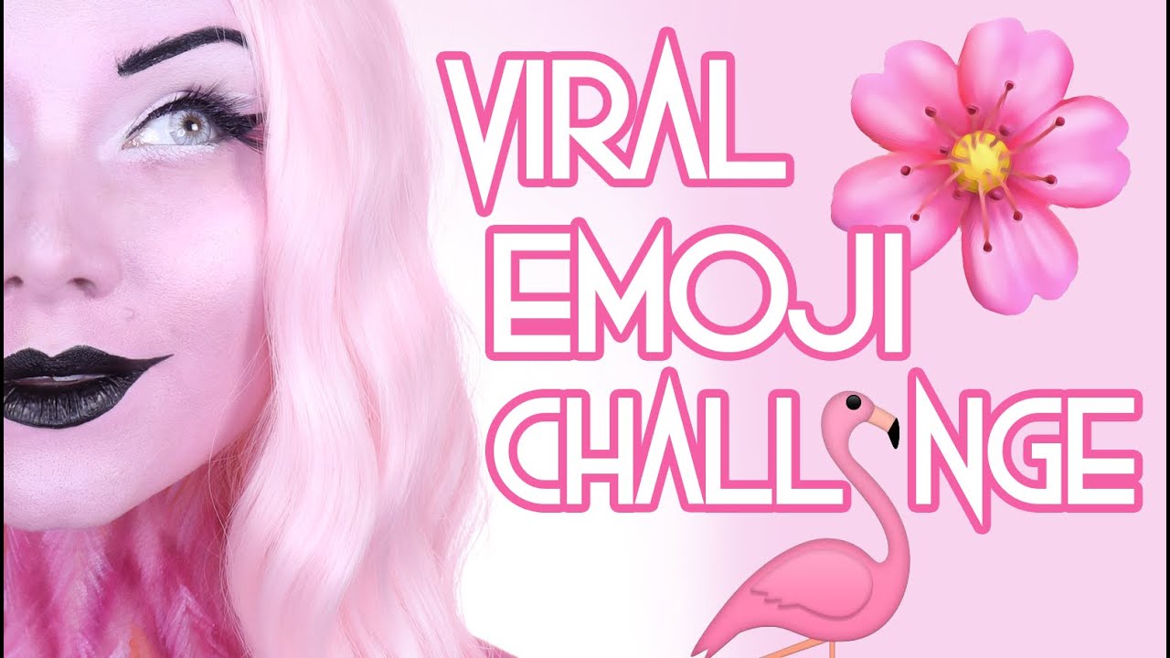 Viral Emoji Makeup Challenge 🌸🦩