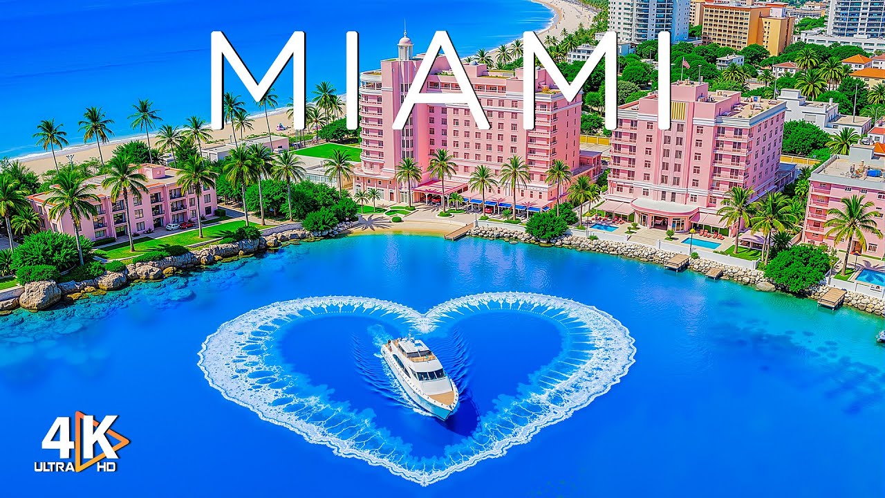 Vibes of Miami | Miami 4K Drone Footage - Vibrant Beaches, City Energy with Deep House Chill
