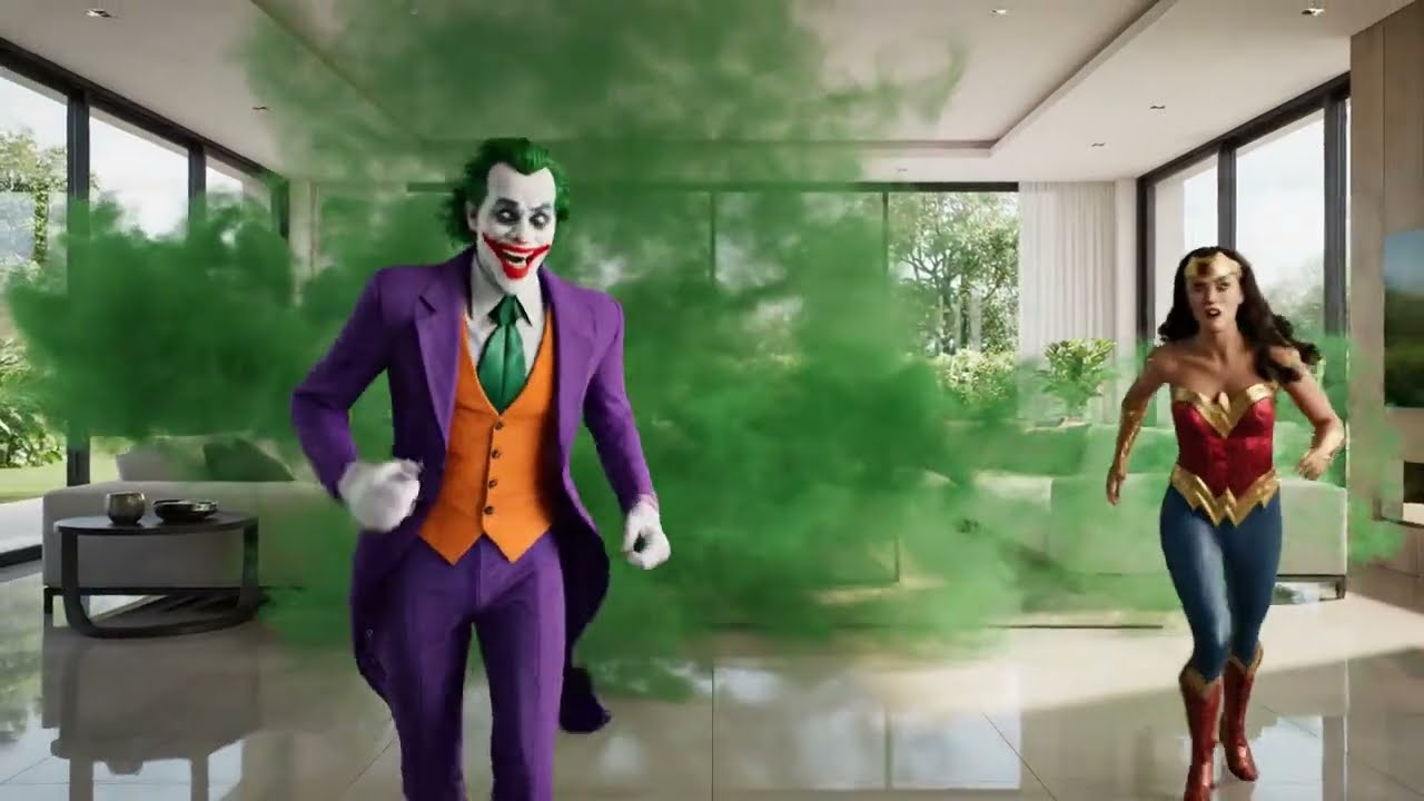 Unexpected Team Up: Joker Challenges Hulk to a FIGHT for Super Woman's Heart on Private Yacht!
