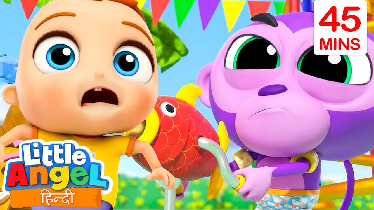 No No Baby Monkey - Be Nice! | Little Angel | Hindi Rhymes for Children | Little Angel Hindi
