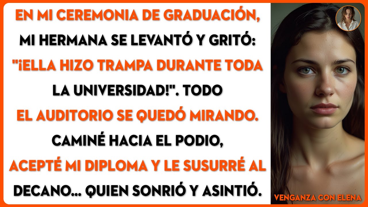 EN MI CEREMONIA DE GRADUACIÓN, MI HERMANA SE LEVANTÓ Y GRITÓ: 