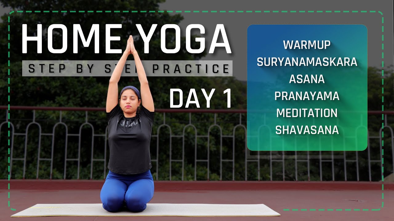 Day 1 of 4 days Home Yoga Routine for Beginners (Follow Along) | Yoga for Beginners